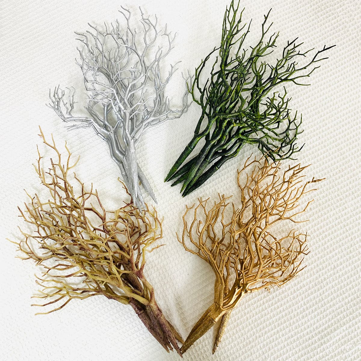 Plastic Flower Branches DIY Craft Materials Money Flower Artificial Twigs Antler Coral Branch Headpiece Accessories