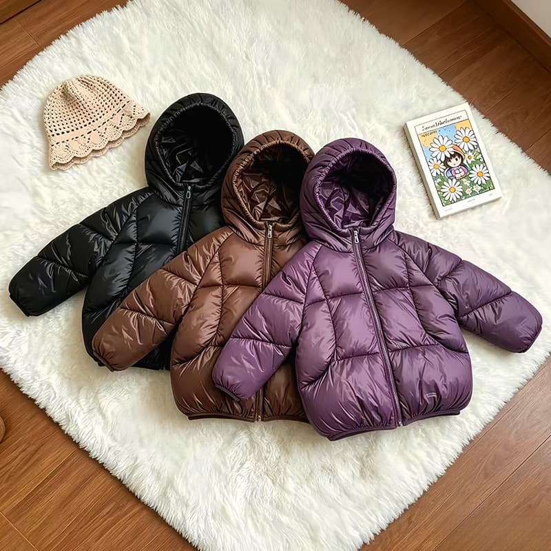 Cotton Padded Jacket Winter 2026 New Lightweight Padded Jacket Winter Thickened Stylish Short Length Baby Kids Winter Outerwear Coat