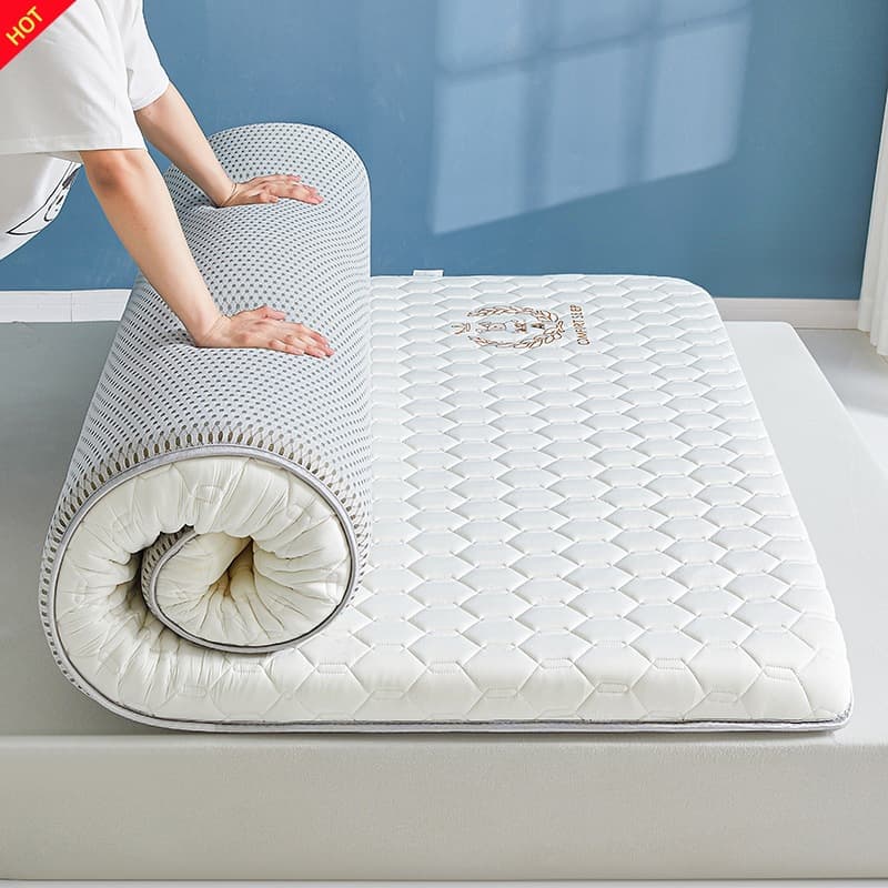 Three-dimensional latex mattress student dormitory single soft cushion mattress home non-slip tatami antibacterial sponge sleeping mat