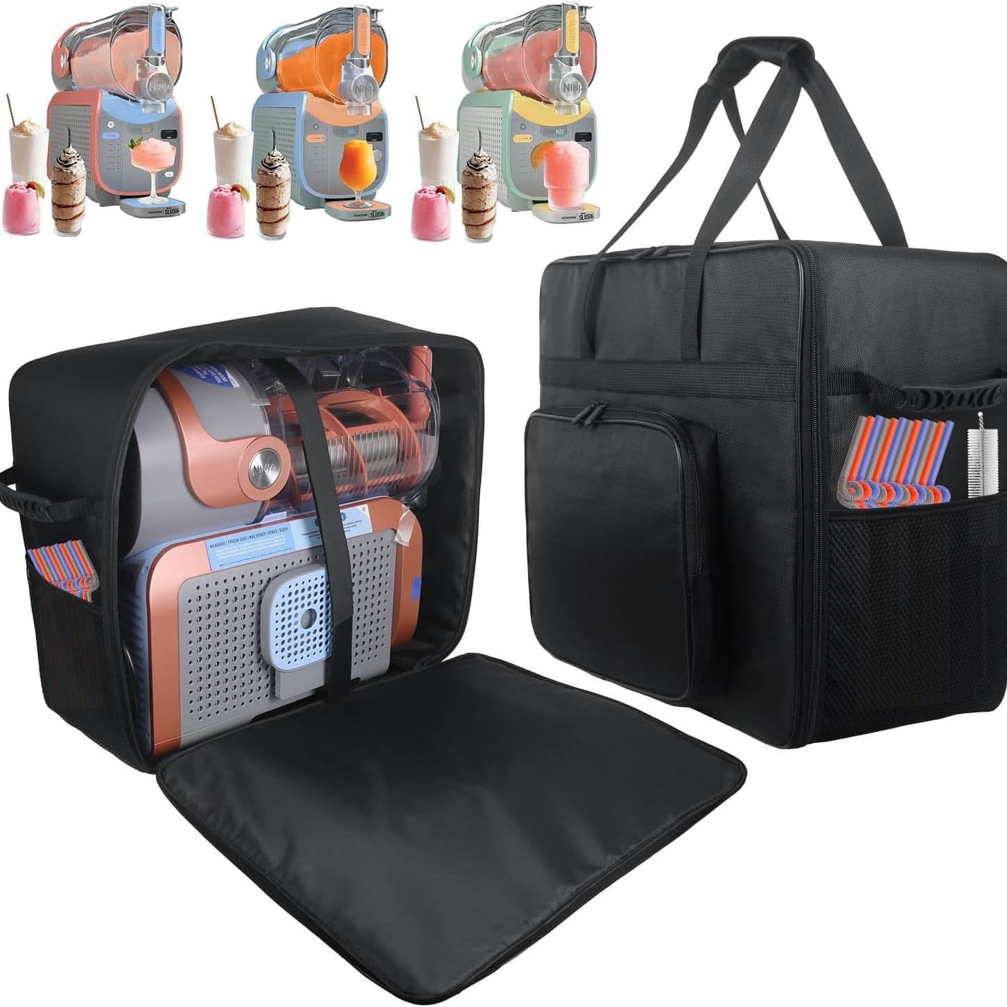 In-Stock Ninja Slushi Max Frozen Drink Maker Fs605 Portable Slushy Maker Travel Carrying Bag