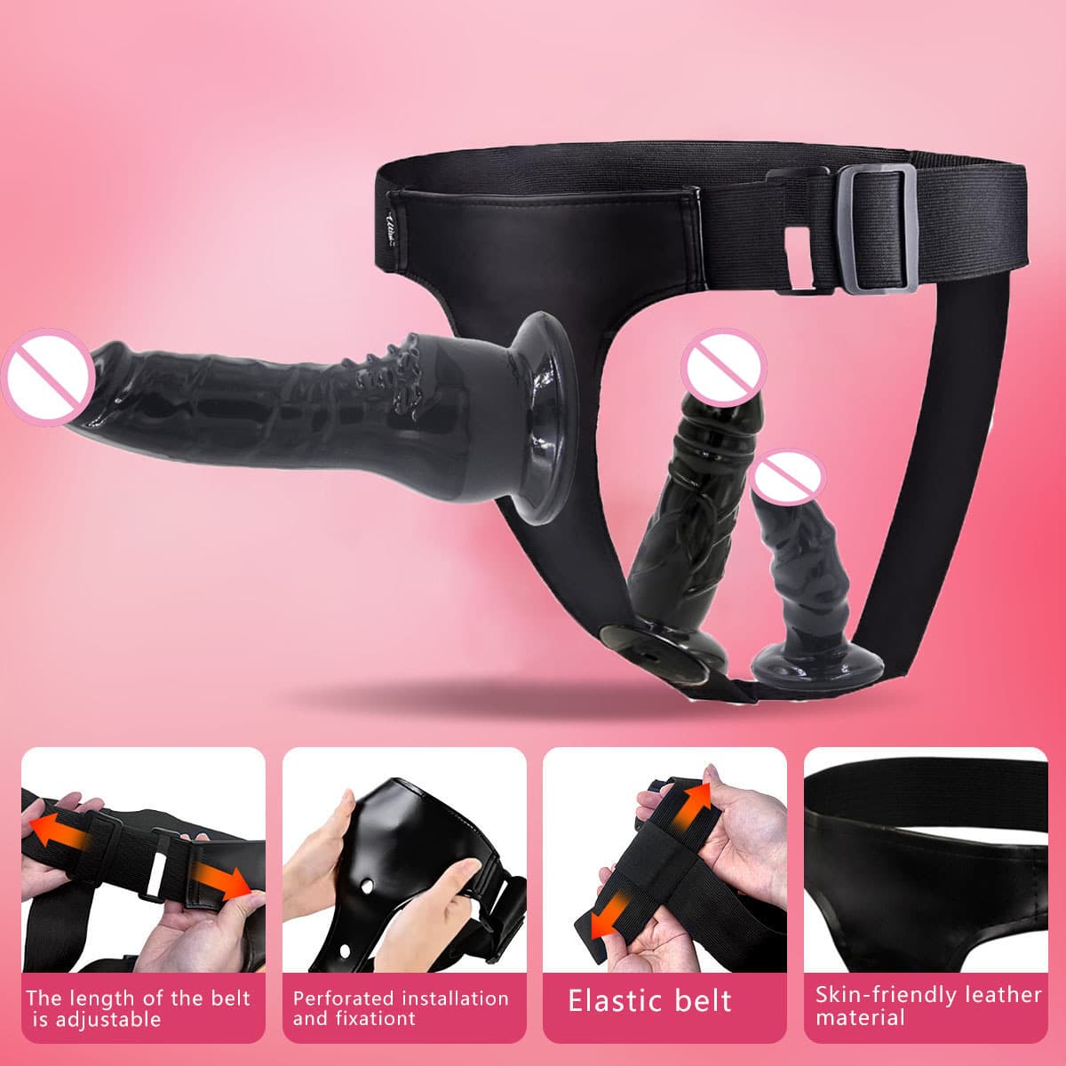 Orissi New Realistic Triple-Headed Dildo Wearable for Women Lesbian Couples Adult Sensual Wearable Adult Product