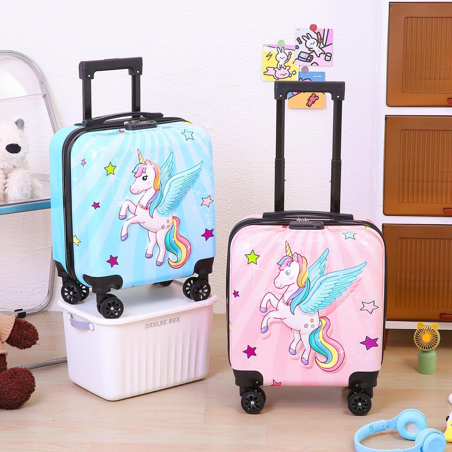 Children's Trolley Case 3D Cartoon Animal 18-Inch Luggage, New Trendy Cute Silent 360-Degree Wheel Carry-On Wholesale