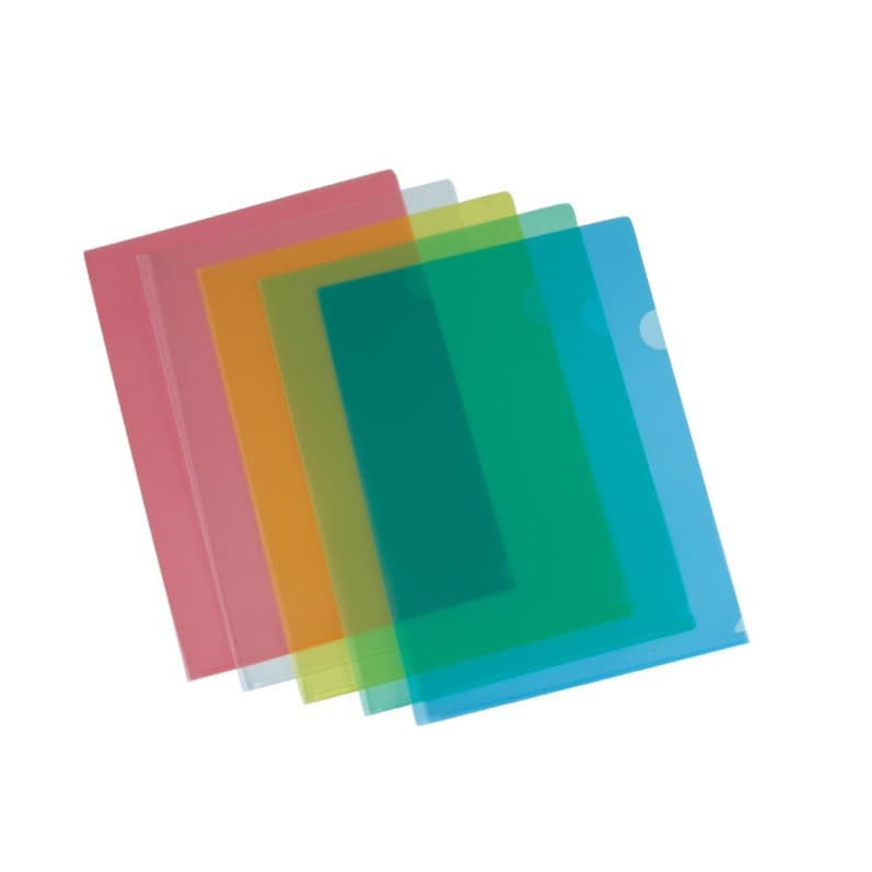 Insertable transparent L-shaped A4 thickened waterproof single-sheet holders, open two-page folders, resume protectors, and document/test paper sleeves.