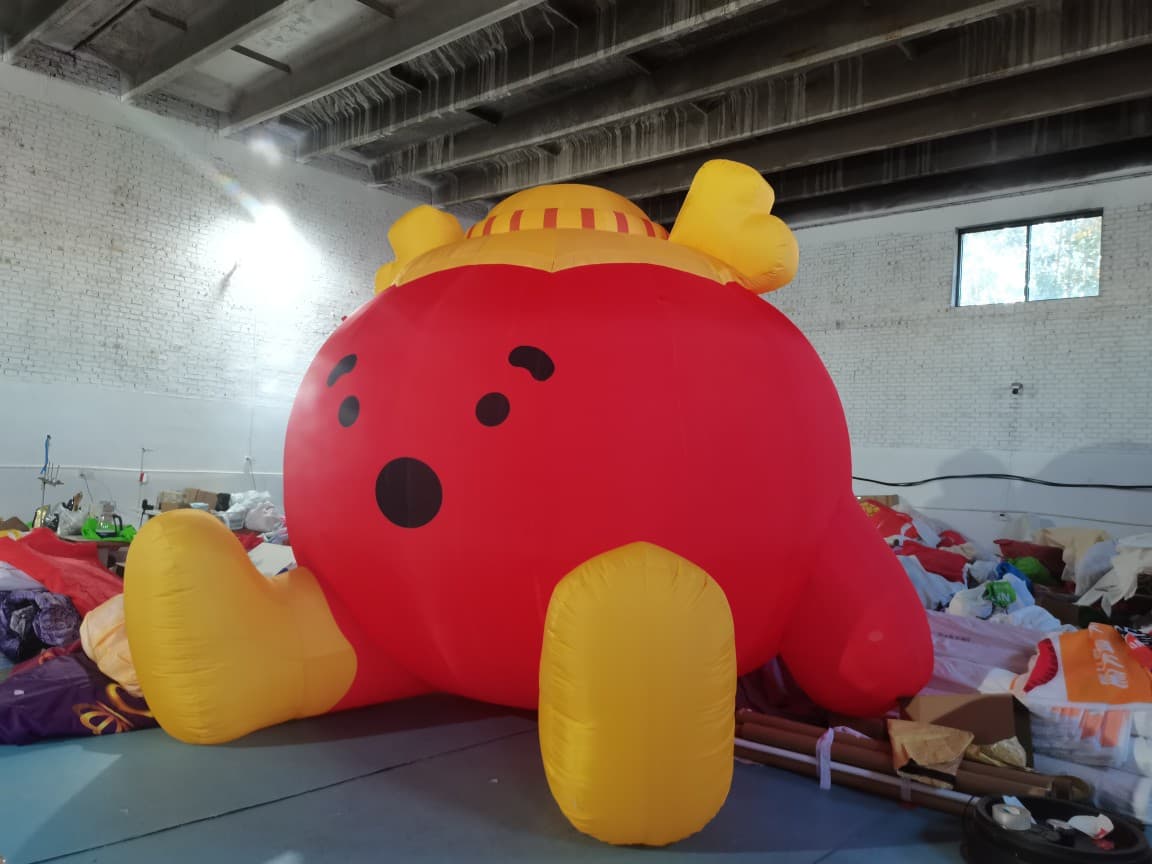 2025 New Year God of Wealth Inflatable Air Model Year of the Snake Decoration Fuwa Fortune Longevity Joy Surplus Year After Year Chinese Style Model