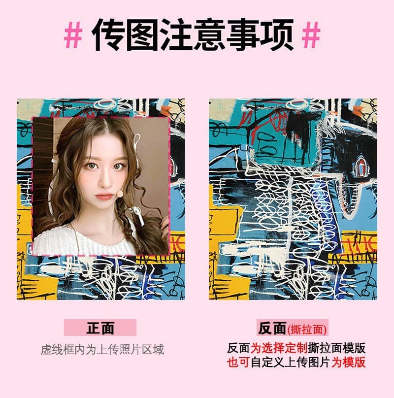 Polaroid-Style Custom Instant Photo Pull-Tab Card Blind Box Pull-Tab Film Instant Mini Card Celebrity