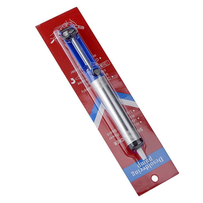 Hercules Semi-Aluminum Alloy Desoldering Pump, Desoldering Gun, Soldering Iron Kit Tool Companion, Manual Desoldering Pump