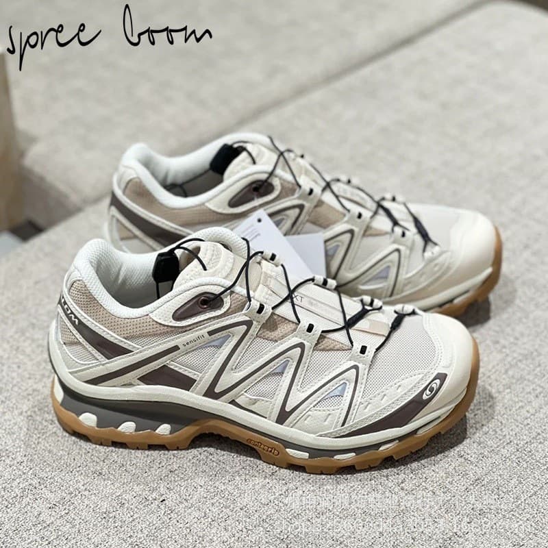 Salomon XT-QUEST Sport Casual Shoes Outdoor Trendy Unisex Versatile Mocha Brown Breathable