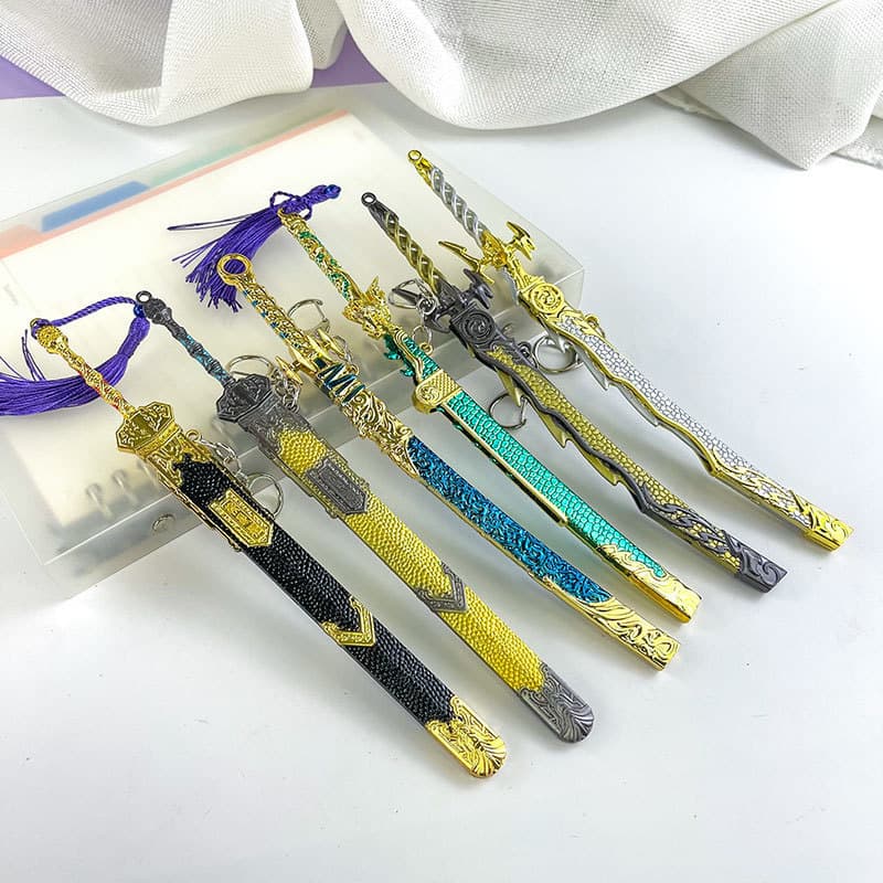 Cultural Creation 22cm Anime Sword Set Alloy Game Merchandise Simulation Sword Craft Children's Toy Wholesale