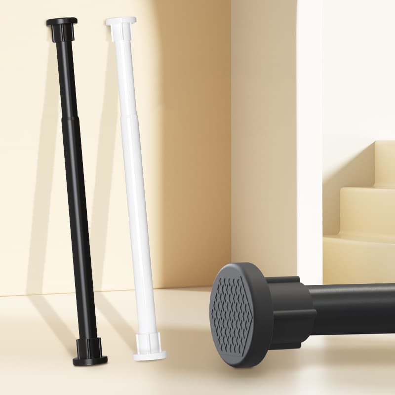 No-drill tension rod for hanging clothes, drying rack, bathroom shower curtain rod, curtain rod, bedroom wardrobe support pole