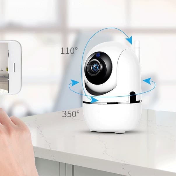 Minion Dual Antenna WiFi Camera 2MP Bracket Outdoor Waterproof HD Infrared Night Vision Shaking Head Monitor
