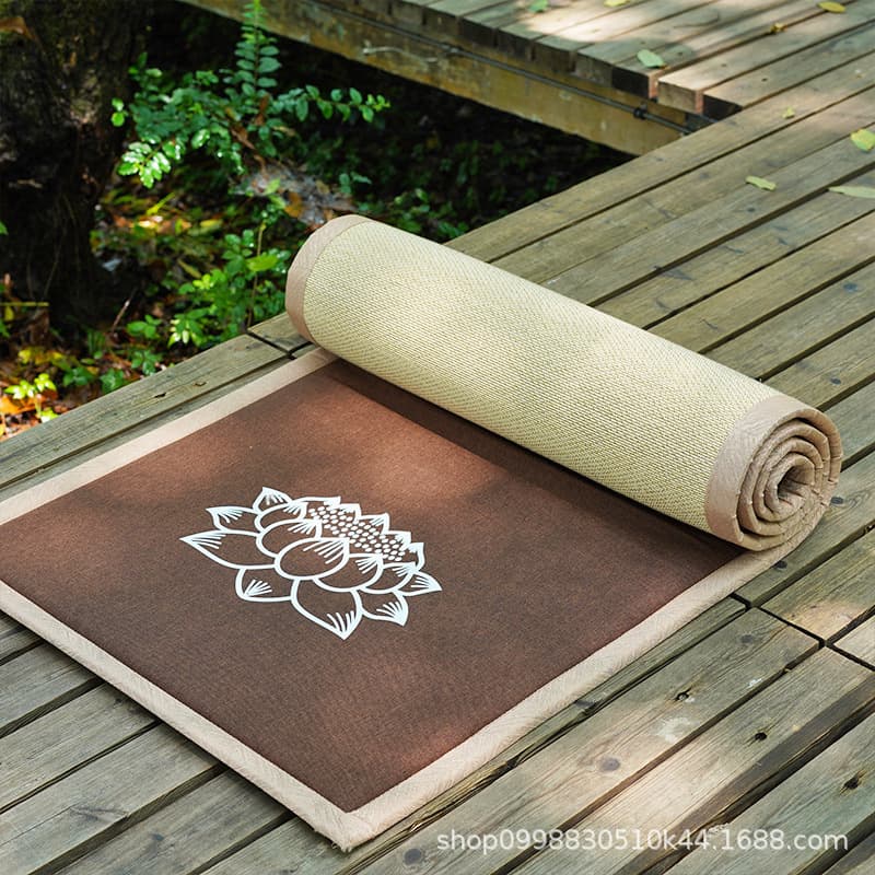 Dual-Sided 108 Grand Worship Mat Ultra-Smooth, Thickened All-Season Home Koutou Pad for Heavenly Movement Practice