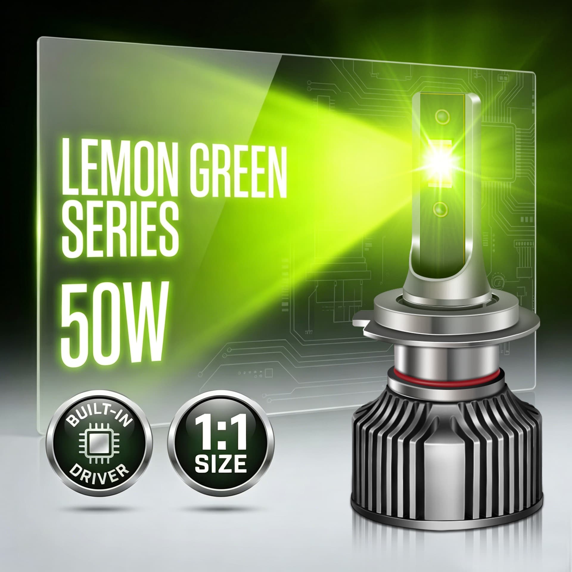 Trendy Lime Green LED Fog Light H11 Lemon Green 9006 High Brightness LED Fog Light H3 PSX24W PSX26W 881