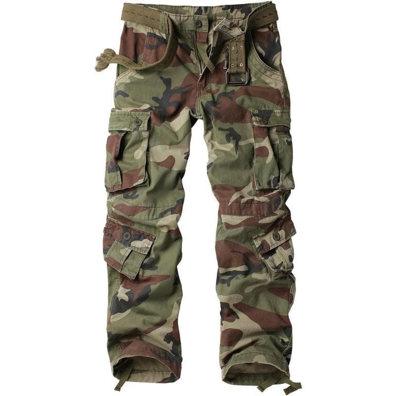 I 20721 Multi Pocket Loose Fit Cargo Pants