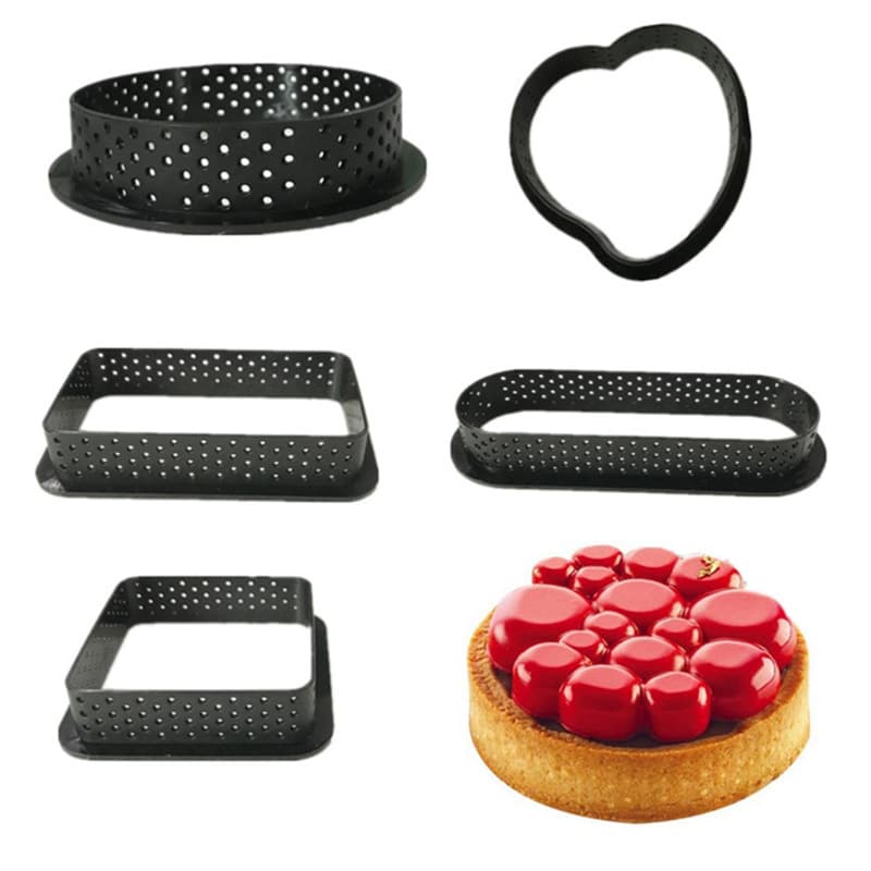 Cross-border Plastic Mousse Ring DIY French Dessert Baking Pan Round Square Pie Ring Baking Tool Cake Mold