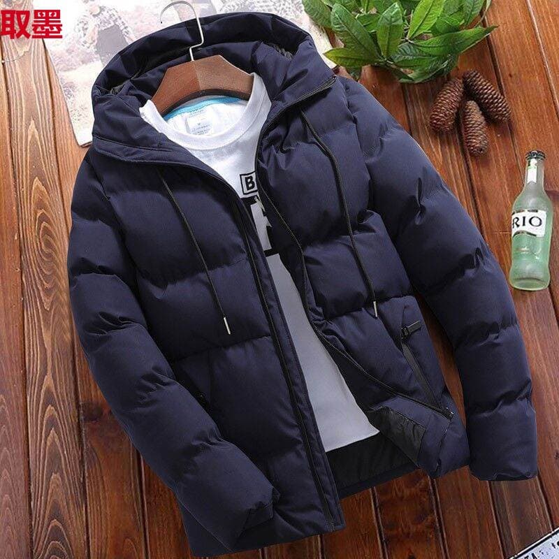 Trendy Winter Cotton Jacket Men's Slim Fit Short Style Korean Version Casual Coat Warm Comfortable Breathable for Men