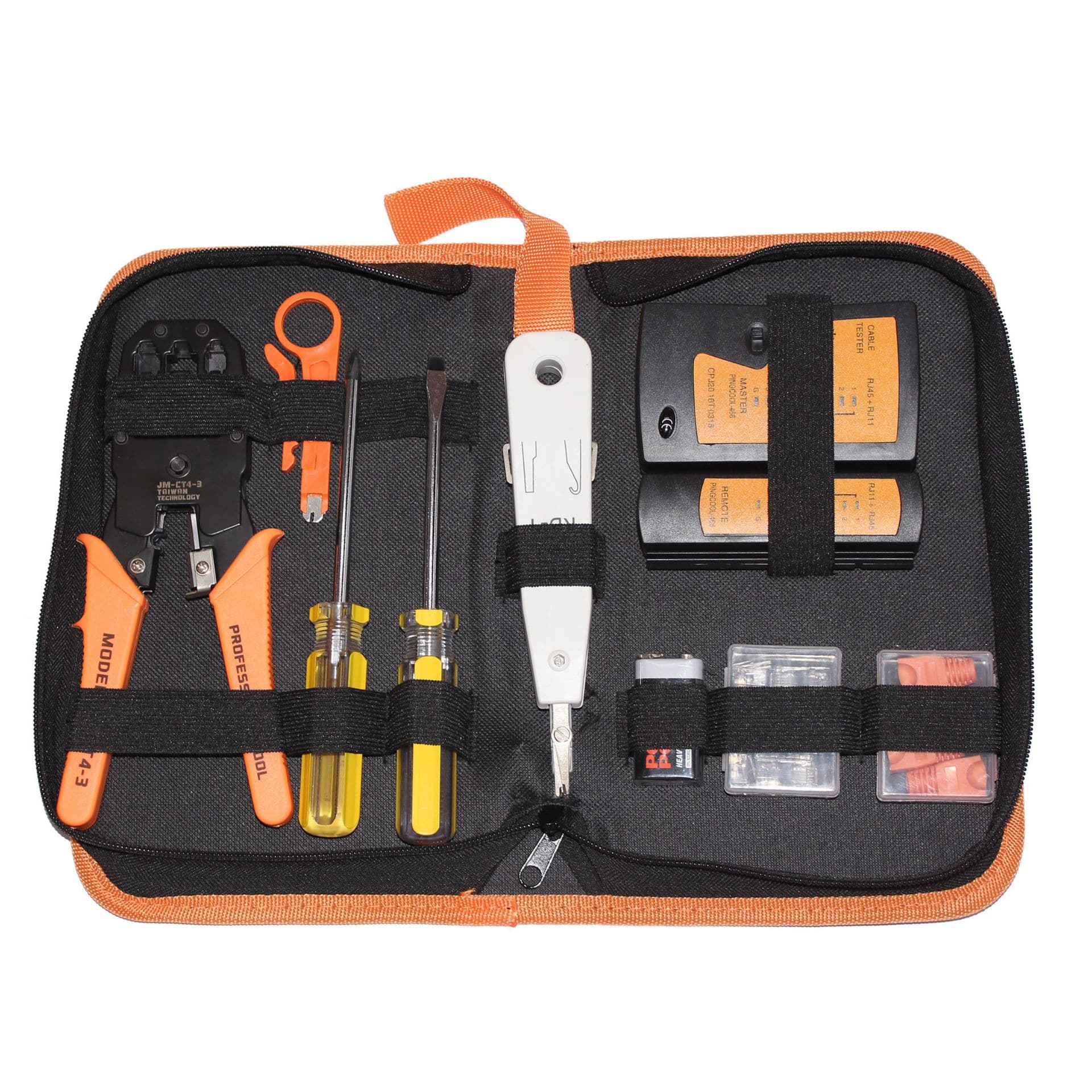 9-piece network tool repair set PS-P10 household engineering wiring network cable tester wire stripper set