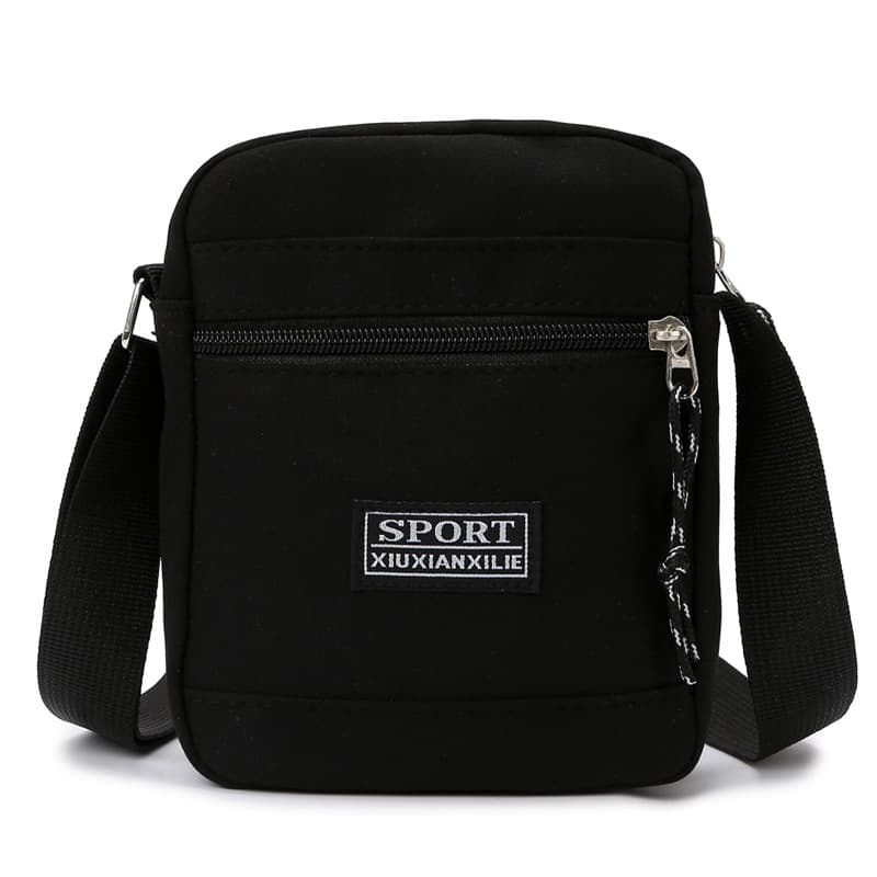 Men's Mini Canvas Shoulder Bag Casual Summer Phone Bag Crossbody Nylon Lightweight Men's Sling Bag Simple Men's Bag