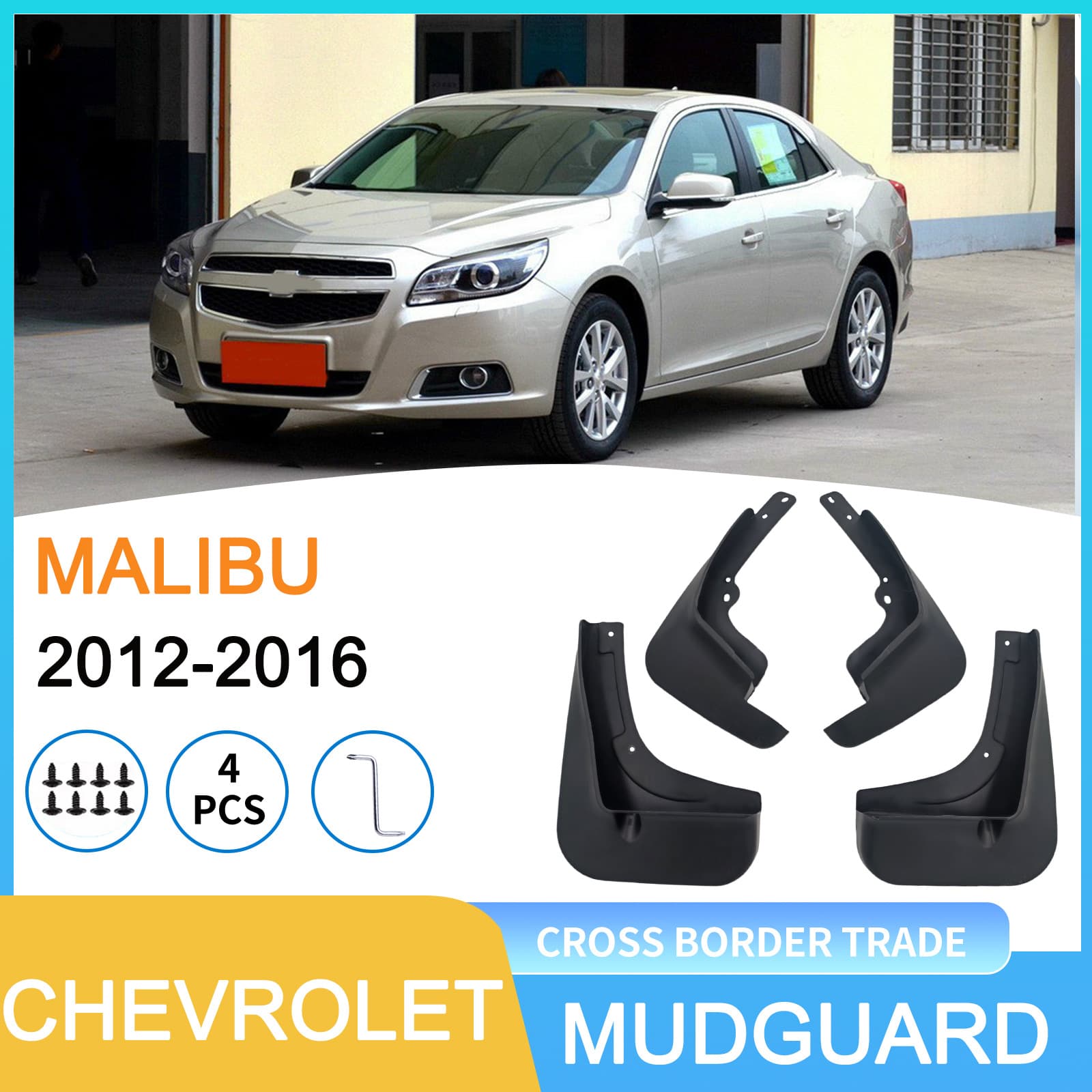 For Chevrolet Malibu 2012-2016 Mud Flaps