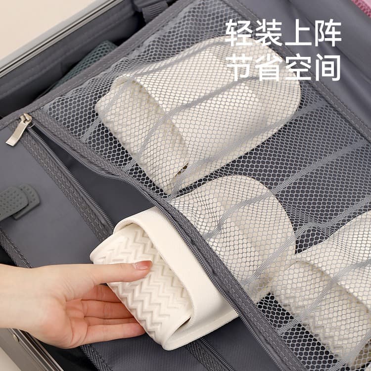 Foldable Portable Travel Slippers for Men and Women, Swimming Beach Anti-Slip Hotel Disposable Bathing, Suitable for Business Trip