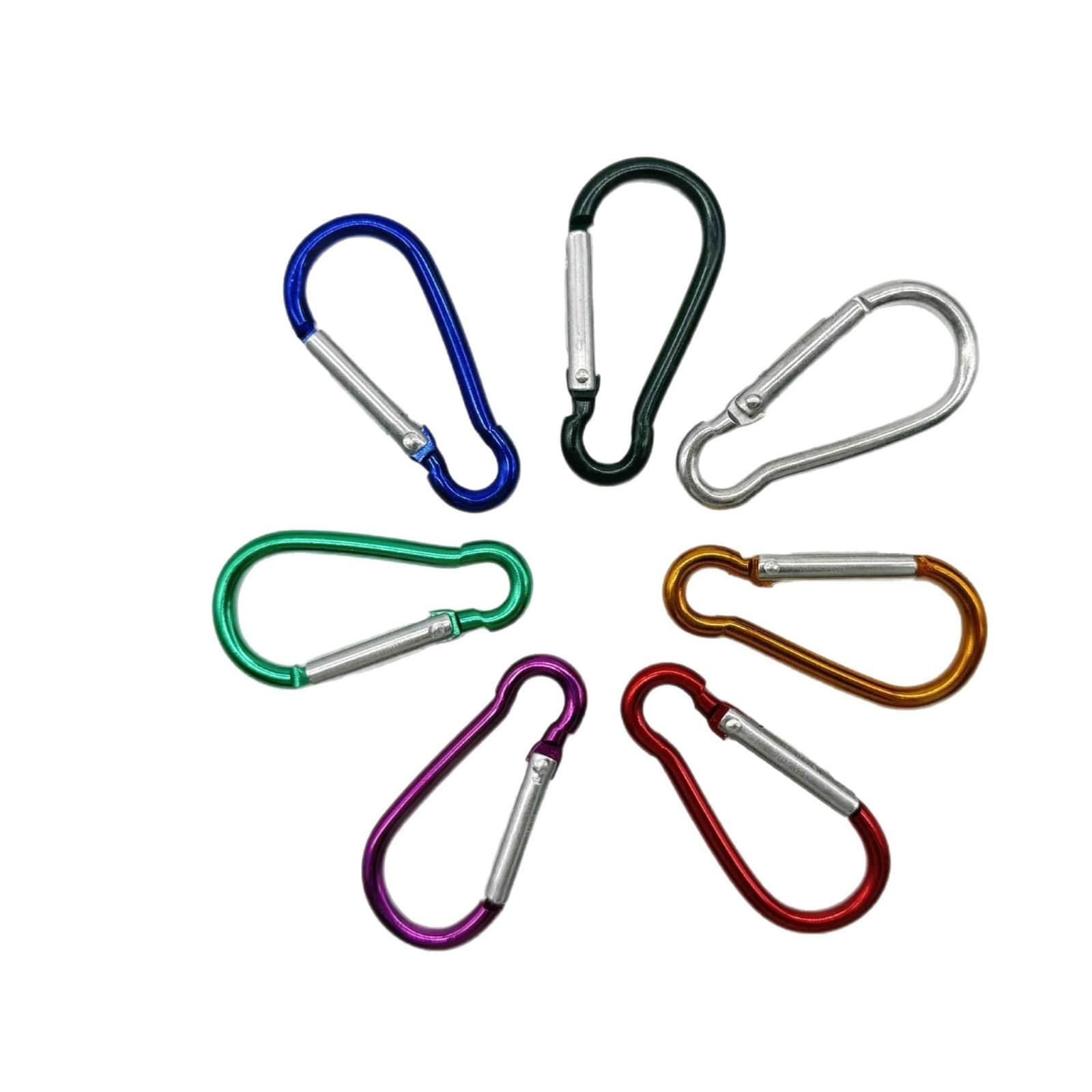 Manufacturer low-price supply of 5# aluminum carabiners for electronic lights, laser pointers, cups, bicycles, clothing, and luggage.