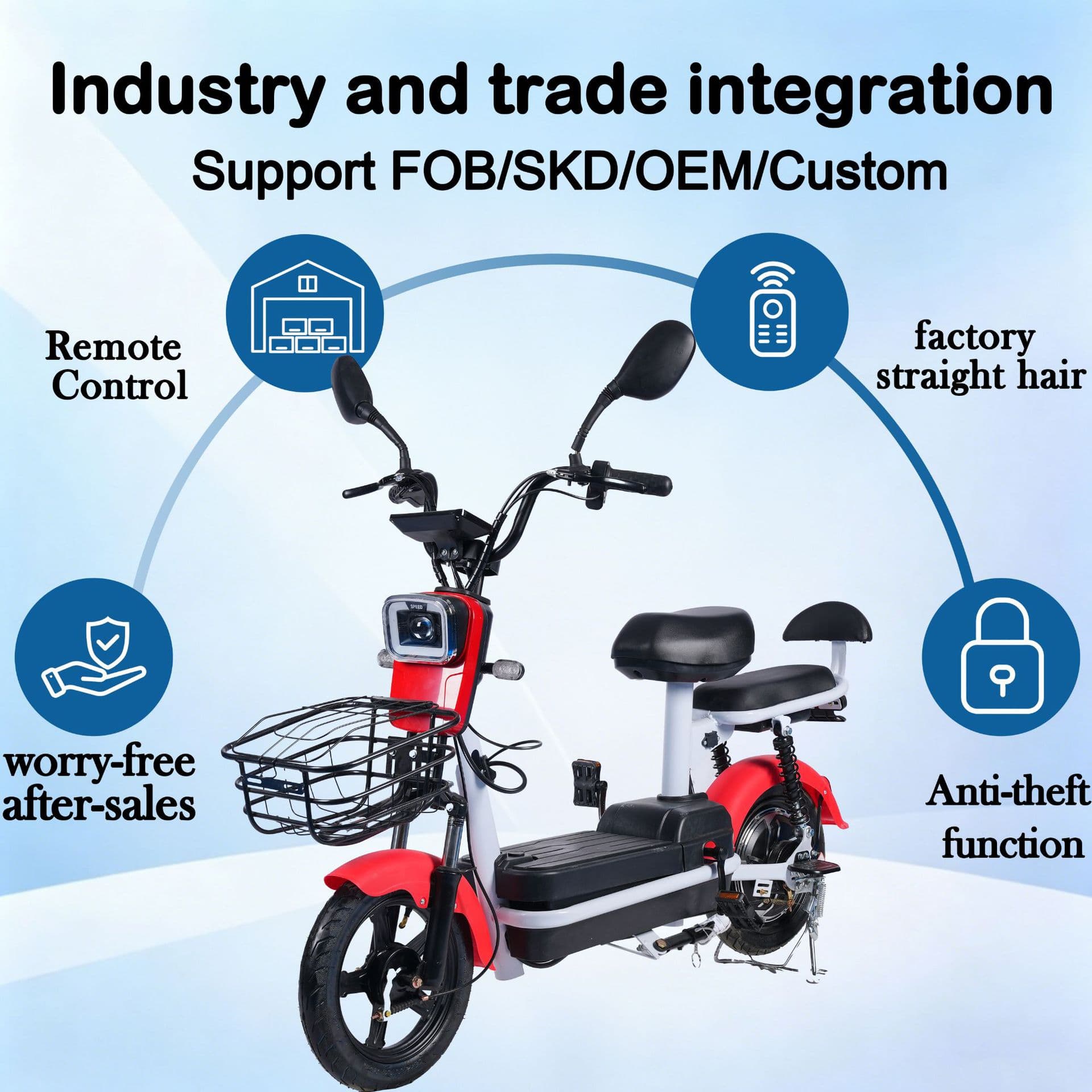 Cross-border wholesale Cullinan-style two-person electric bicycle, hot-selling for foreign trade, urban commuting e-bike, shipped as CKD parts