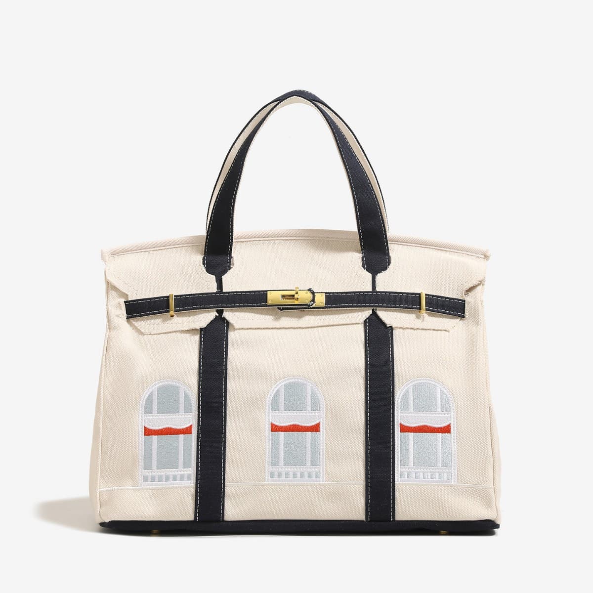 Cross-border Hot Selling Canvas House Bag Platinum Bag Fashion Versatile Trendy Premium Shoulder Crossbody Handbag