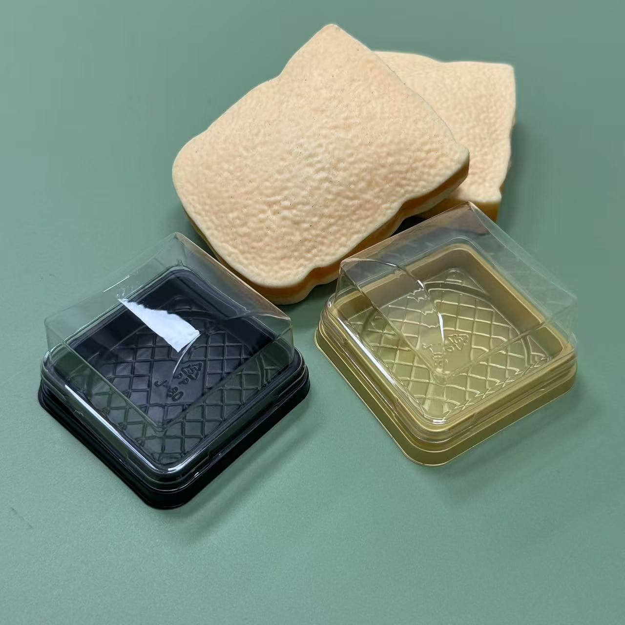 Small pastry Xuemei Niang transparent blister packaging box single package Internet celebrity PET baked goods mooncake box