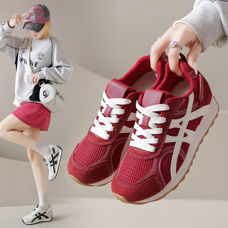 Korean version of new dad shoes for women 2025 summer student sports Forrest shoes casual shoes thick sole increased JCF230