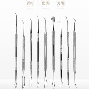 Stainless Steel Ceramic Clay Carving Knife Fine 10-Piece Set Pottery Clay Pumpkin Carving Knife Set Scraper Carving Tools