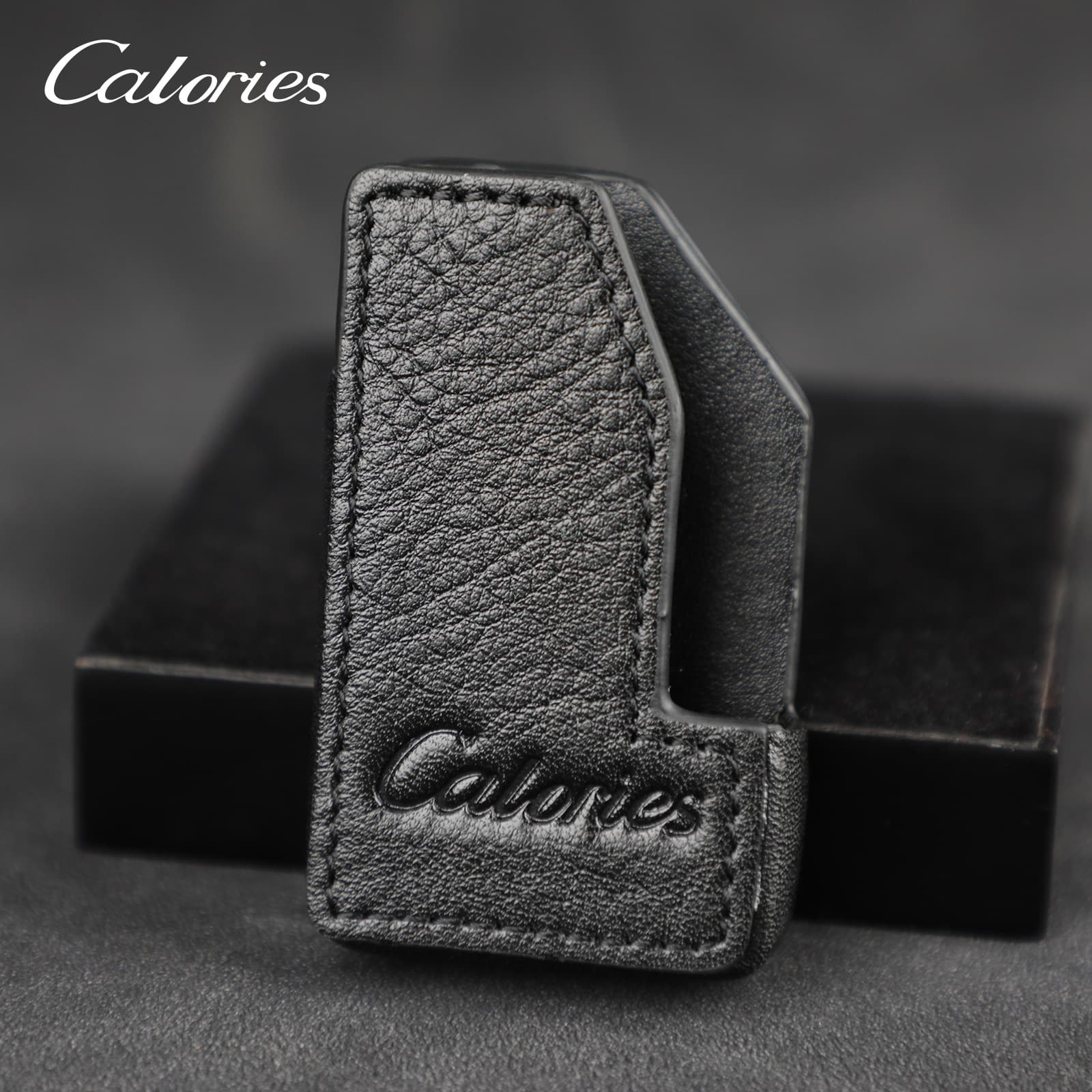 Kaluolang Lighter Leather Case Genuine Leather Lighter Sleeve Shell Cover Protective Case Black for Standard Lighters