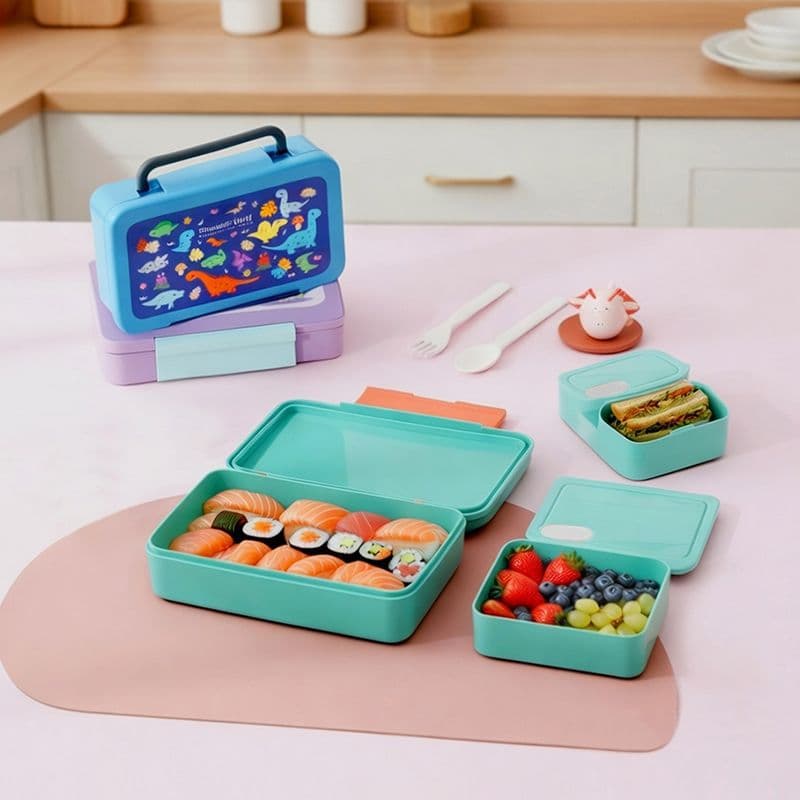 Amazon cross-border salad portable tableware lunch box student canteen lunch box office worker microwave lunch box