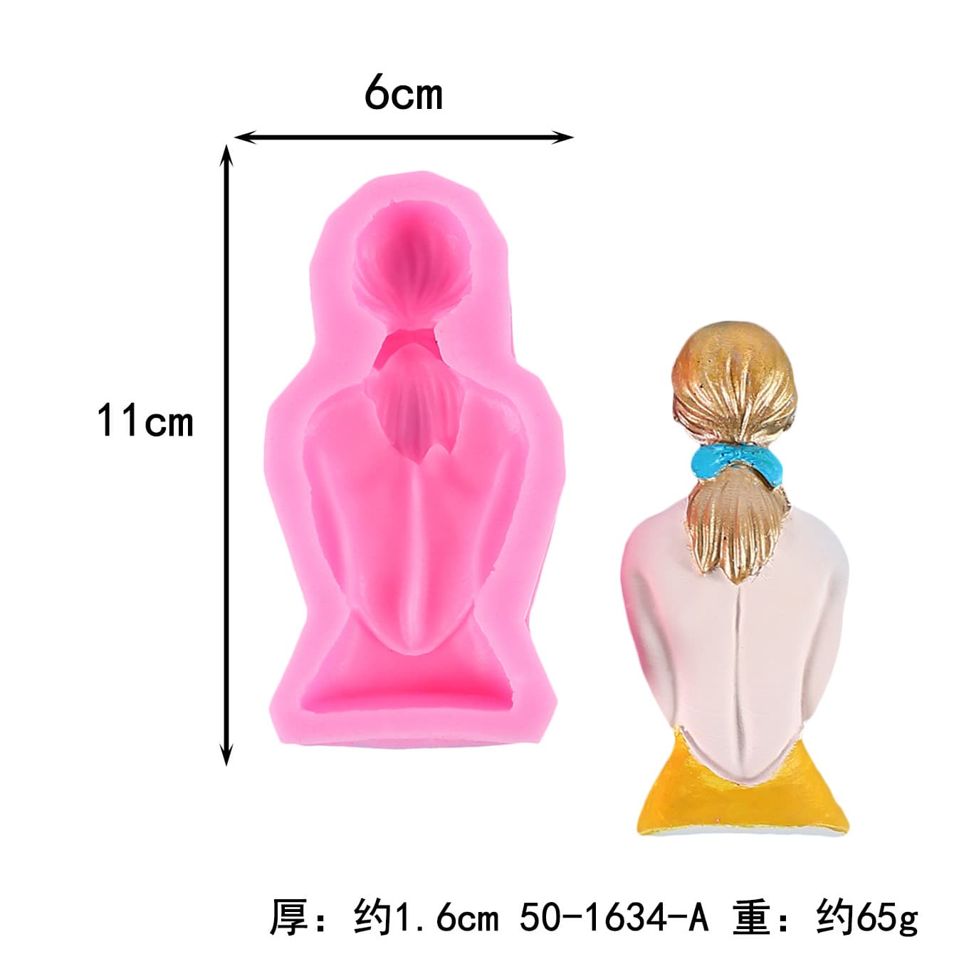 DIY Ballet Girl Dancer Polymer Clay Chocolate Fondant Cake Decoration Making Silicone Mold