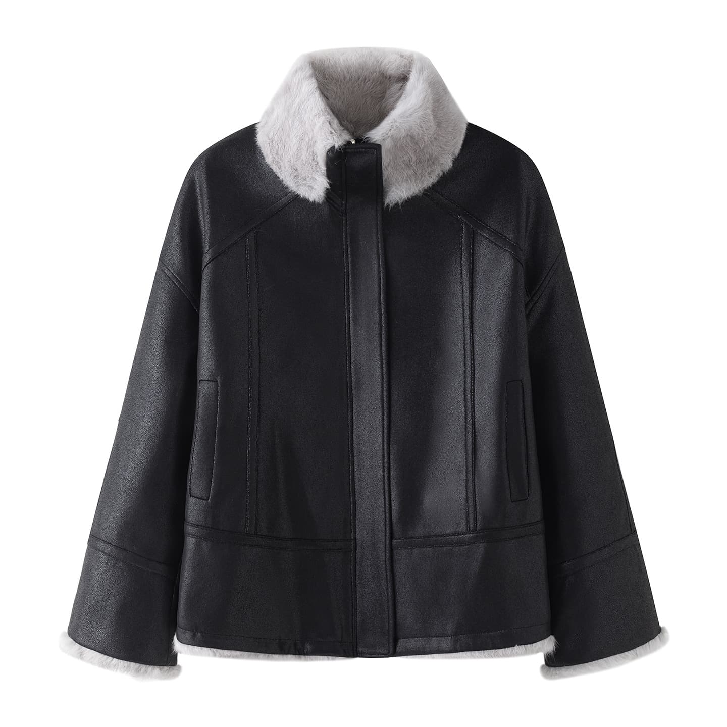 Imported Angora Rabbit Fur Lining Reversible Fur Coat Women 2026 Winter New Warm Puffer Jacket Young Style