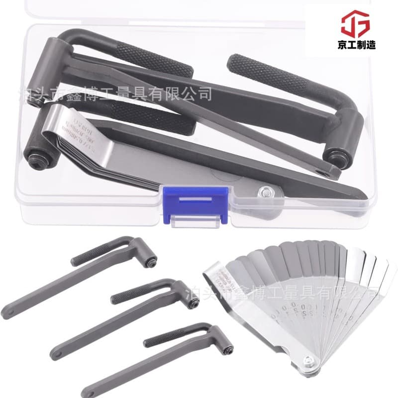 L-Shape Square Hole Wrench M8910 Gap Adjustment Tool Set 4-Piece Feeler Gauge Screw Valve Disassembly Thickness Gauge