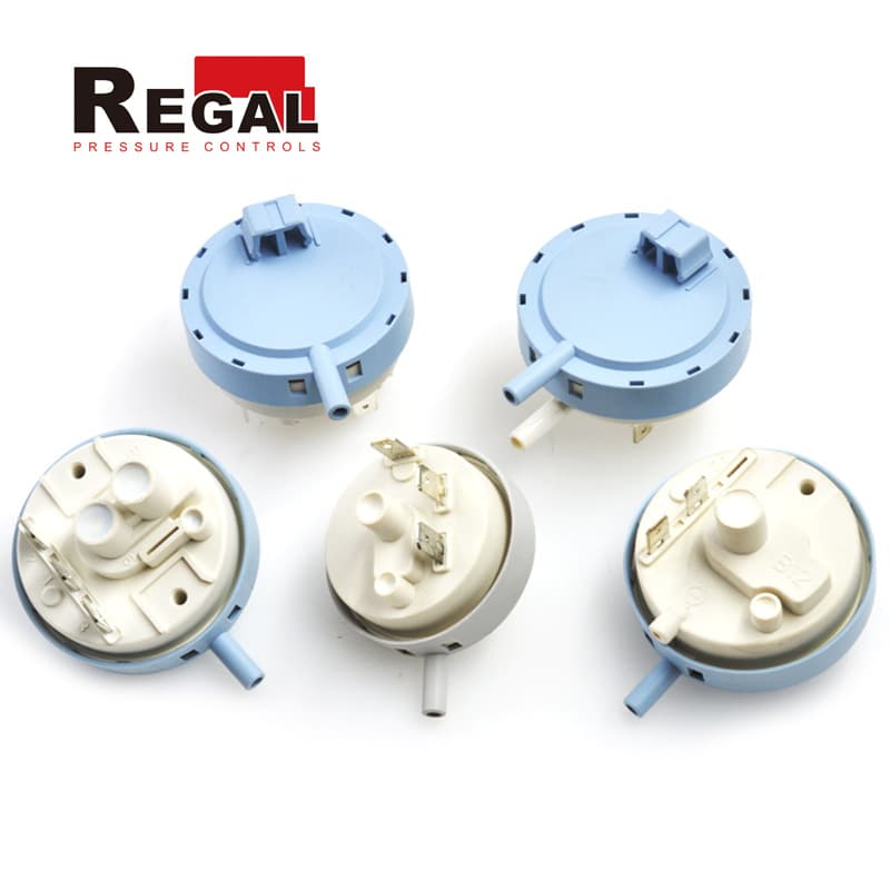 Universal water level sensor for washing machines, pressure switch, high sensitivity for fully automatic household use.