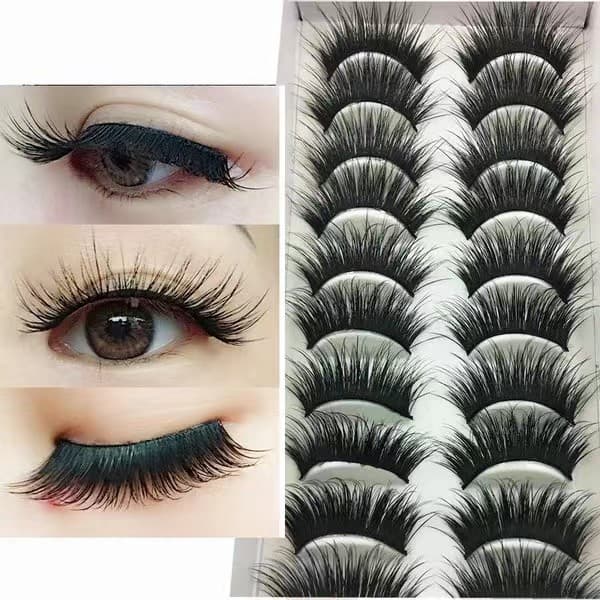 European and American Style Multi-Layer Long Encrypted False Eyelashes for Stage Performances Latin Dance False Eyelashes Wholesale