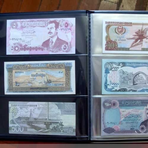 PCCB's new banknote collection album, single-sided transparent, 20 pages, holds 60 banknotes.