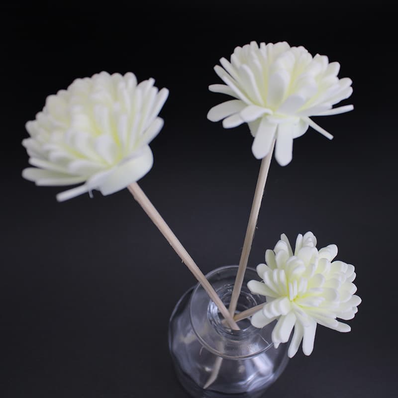 Stock Flameless Foam Aroma Diffuser Flower PE Flower Head Artificial Flower Car Accessories Home Decoration Ornament Preserved Flower