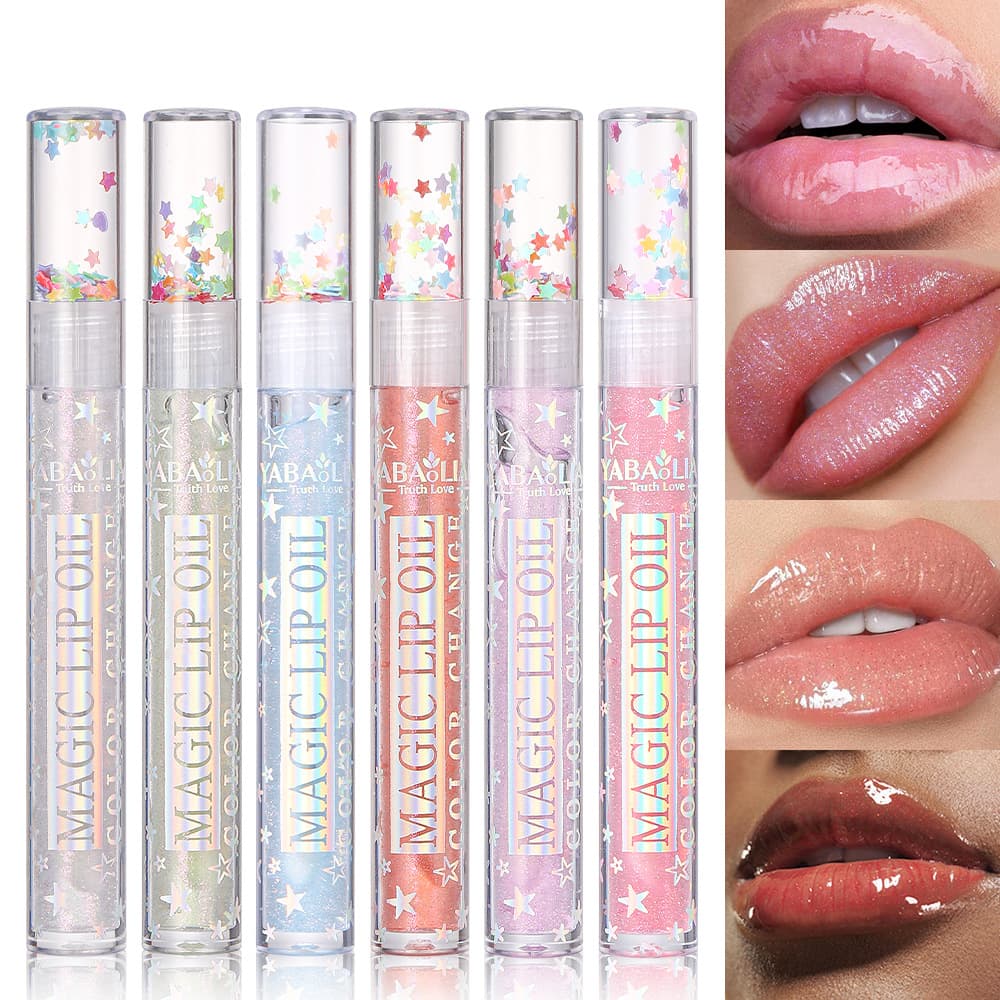 Cross-border lipstick, water-glossy Lijing sparkling lip glaze, lip gloss for male and female students, lip gloss, plump and moisturizing lipstick