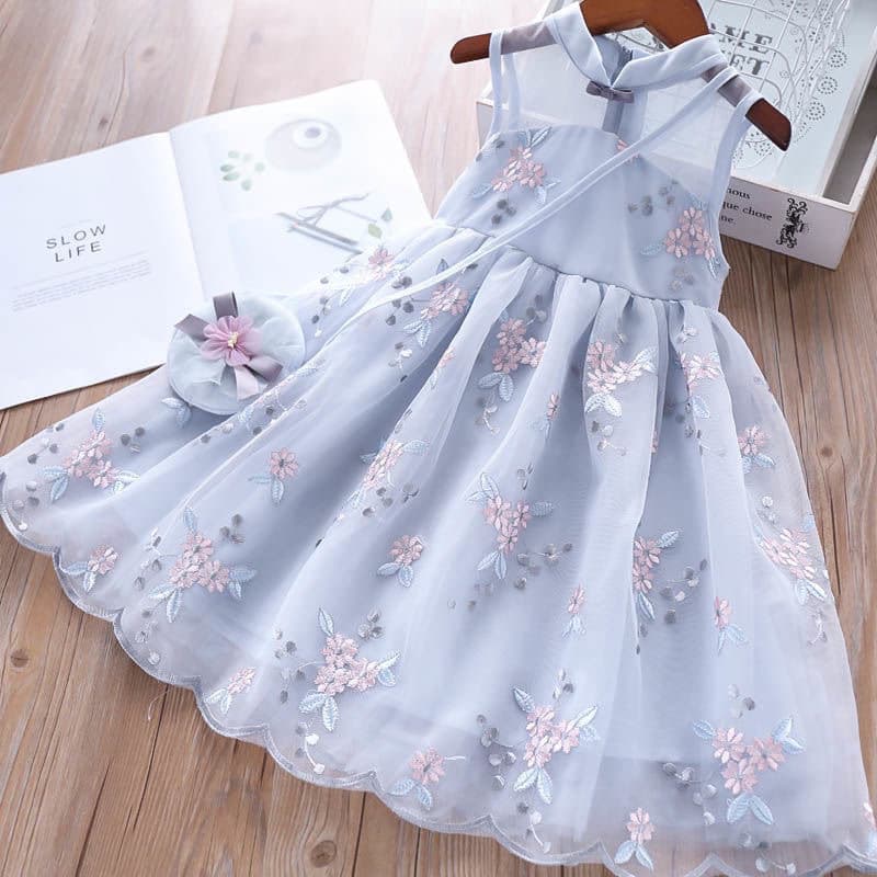 Girls Summer Dress New Fairy Princess Dress Mesh Skirt for Kids Trendy