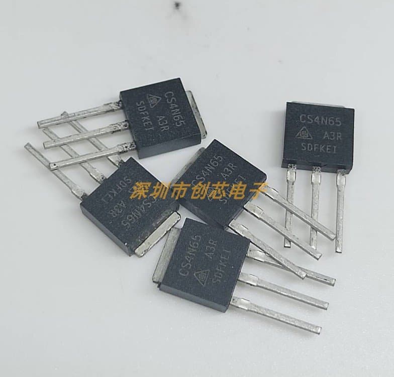 Original Huarun Micro CS4N65A3R TO251 power switching circuit 4A MOSFET N-channel
