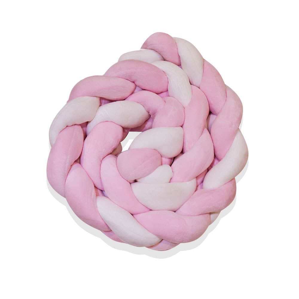 Cross-border Nordic Danish braided long knotted ball pillow three-strand braided ball children's room decoration bedside wholesale