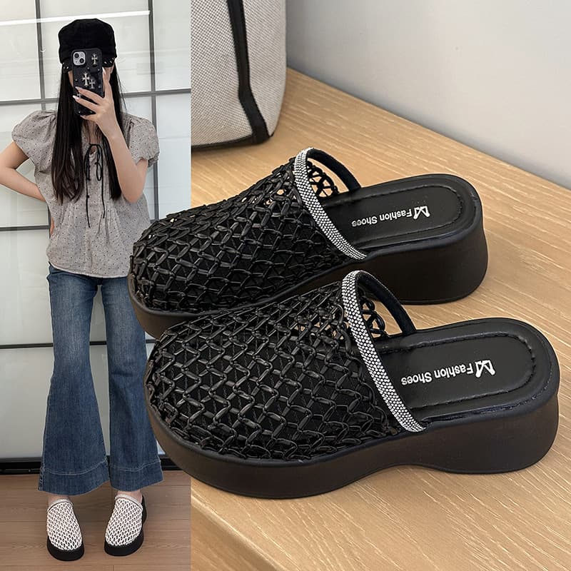 Baotou Slippers for Women Summer 2026 New Trendy Versatile Fairy Style Matching Dresses High Heel Sandals