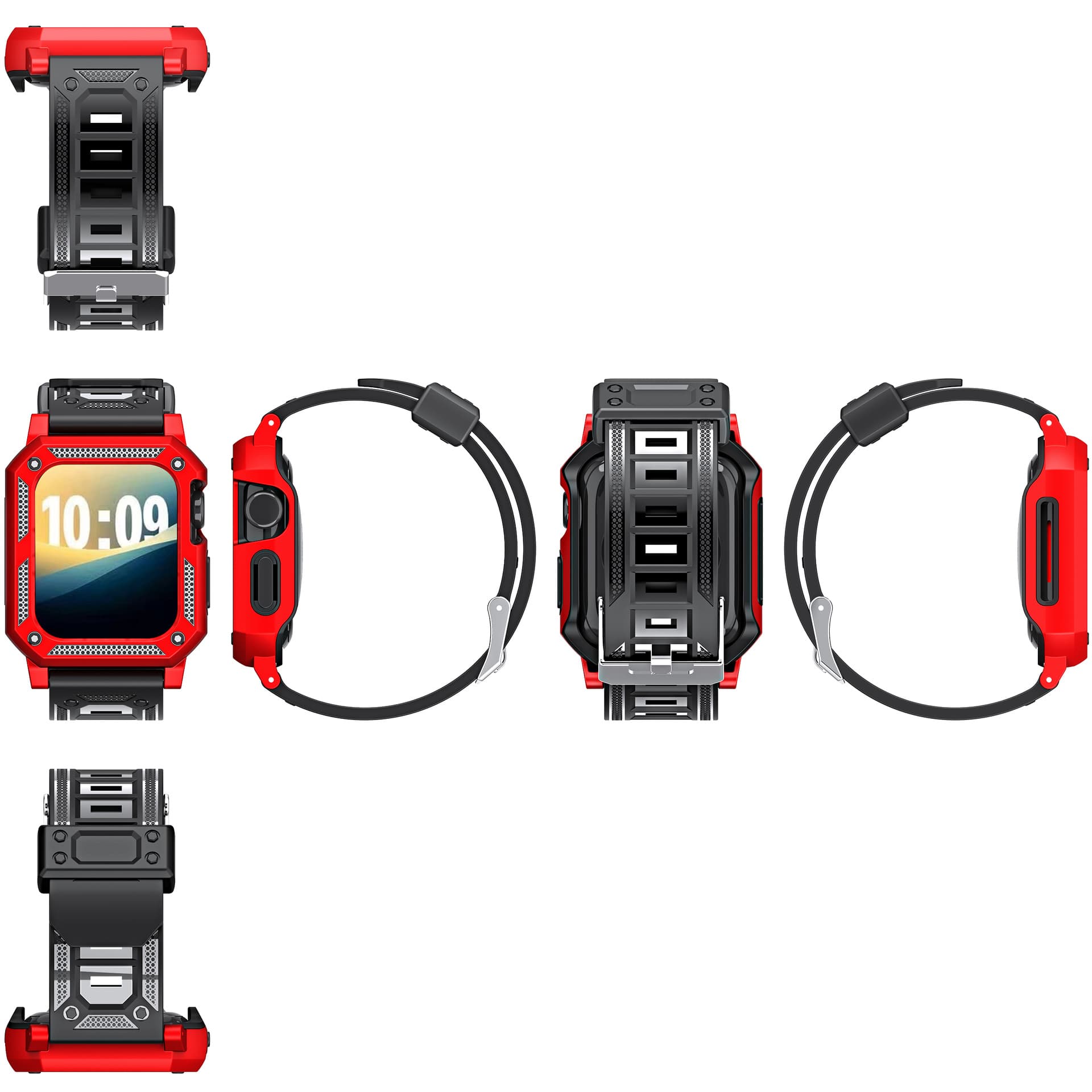 New Style Suitable for applewatch10 Strap Military Strap Apple One-piece Anti-drop Strap Apple Watch Strap