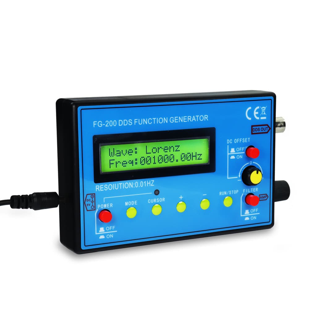 FG-200DDS Signal Generator 0.01Hz-500kHz 7.83 Function Signal Generator