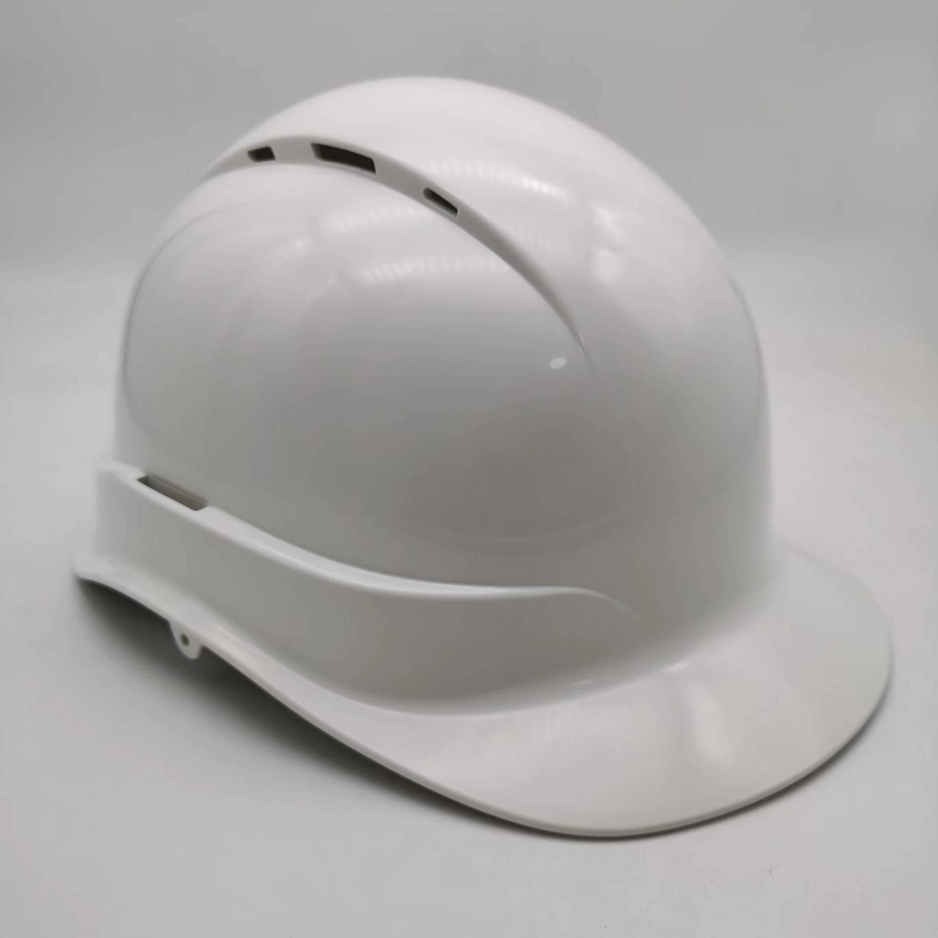 White ABS safety helmet with star pressure-resistant protective headgear, knob-ventilated plastic ANSI-certified insulated new model
