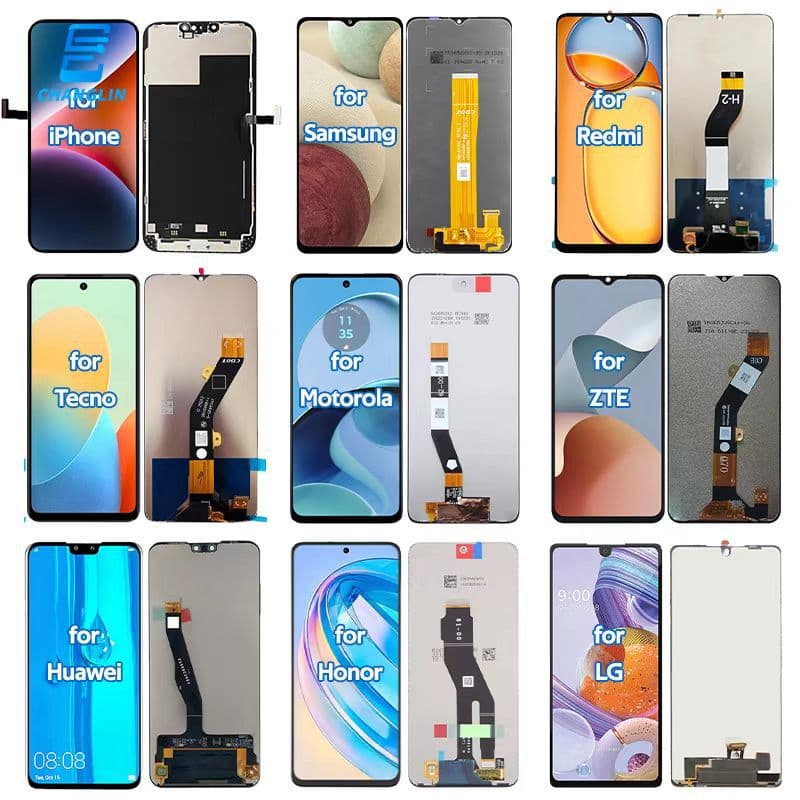 For Samsung M30S Framed Phone Screen Assembly LCD Touch Display Inner and Outer Screen Phone Screen Wholesale