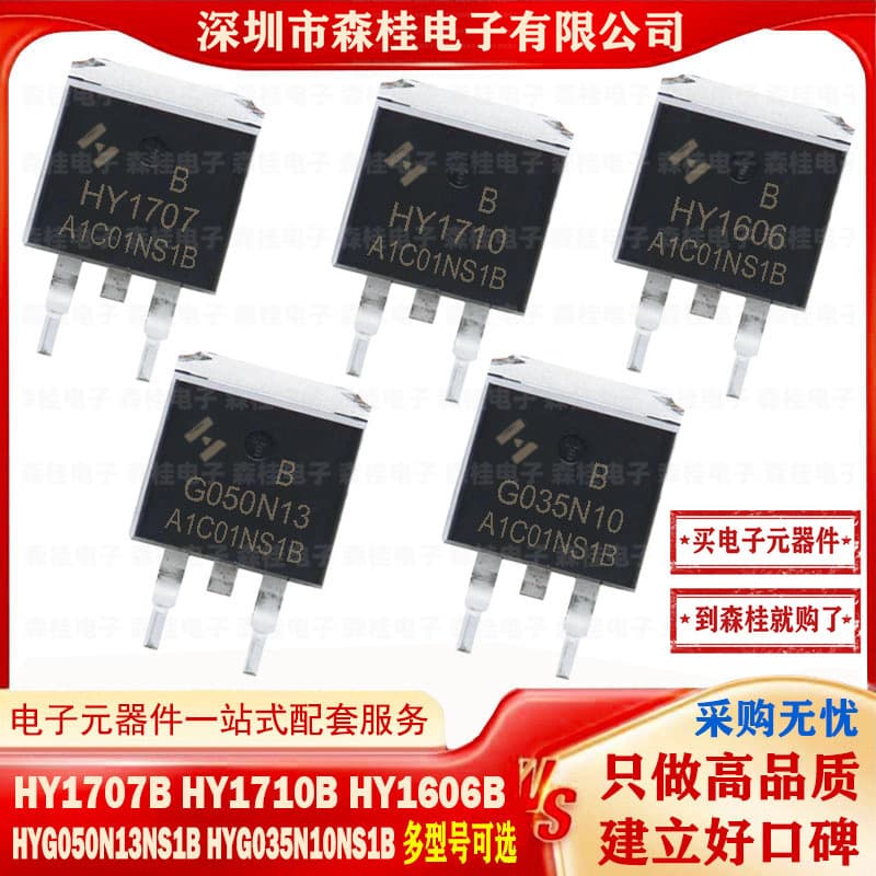 Brand New Original HY1707B HY1710B HY1606B HYG050N13NS1B HYG035N10NS1B