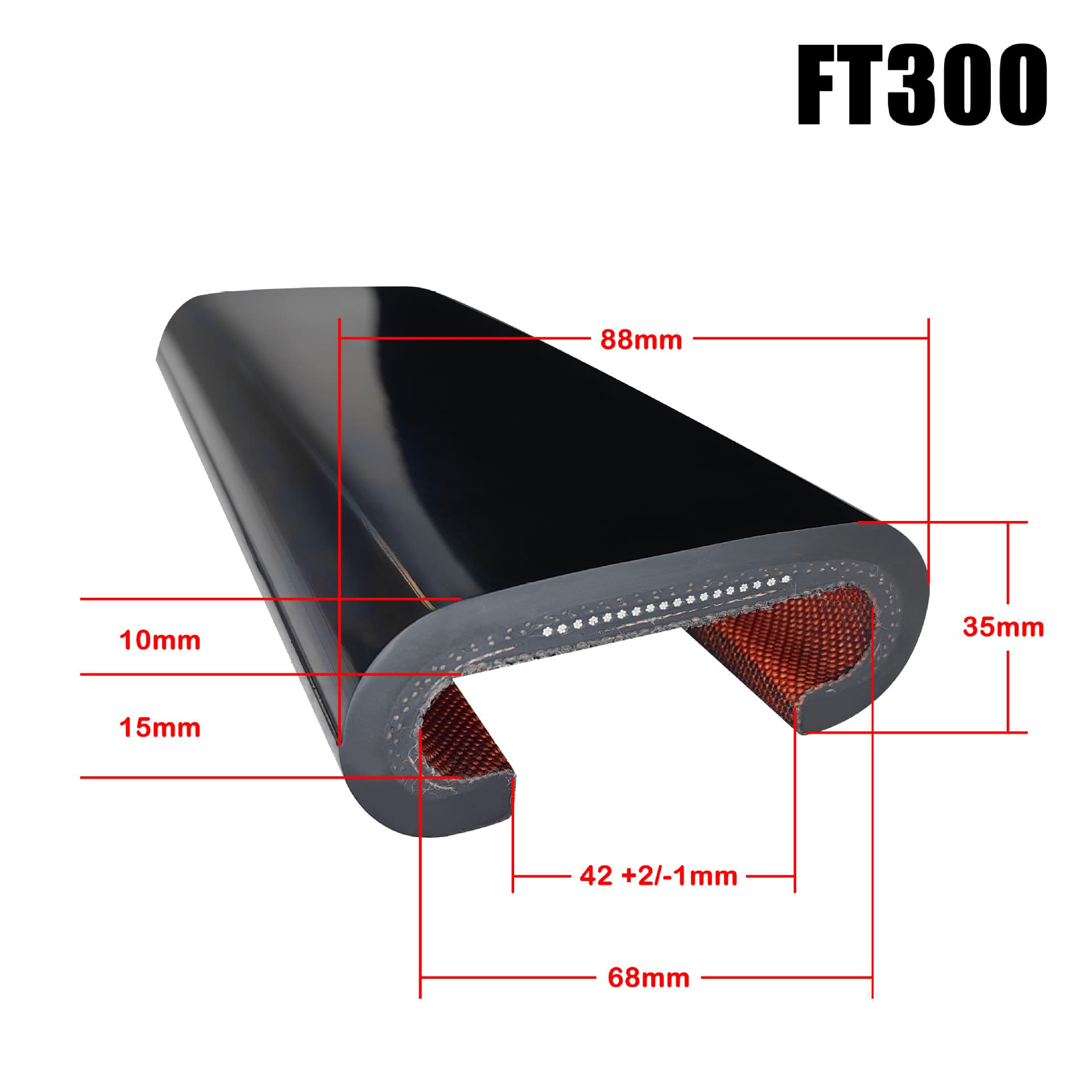 SWE Escalator Handrail Belt, Wear-Resistant, Anti-Slip, Anti-Aging, Suitable for Indoor and Outdoor Rubber