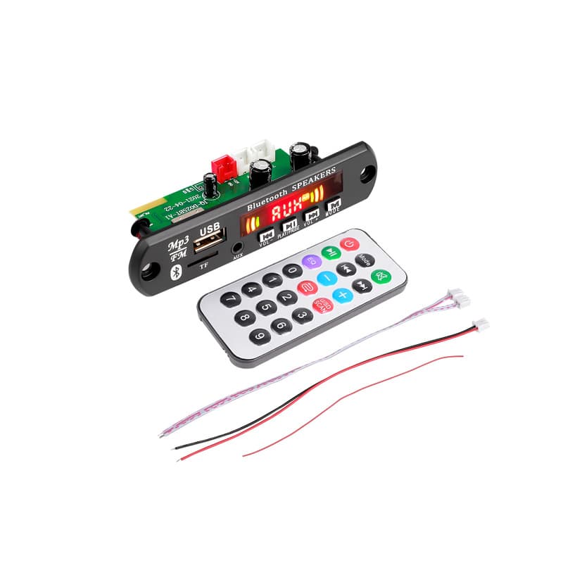 New Color Screen Bluetooth Amplifier Board 2*40W High-Power Bluetooth Module Lossless Car MP3 Decoder Board Module